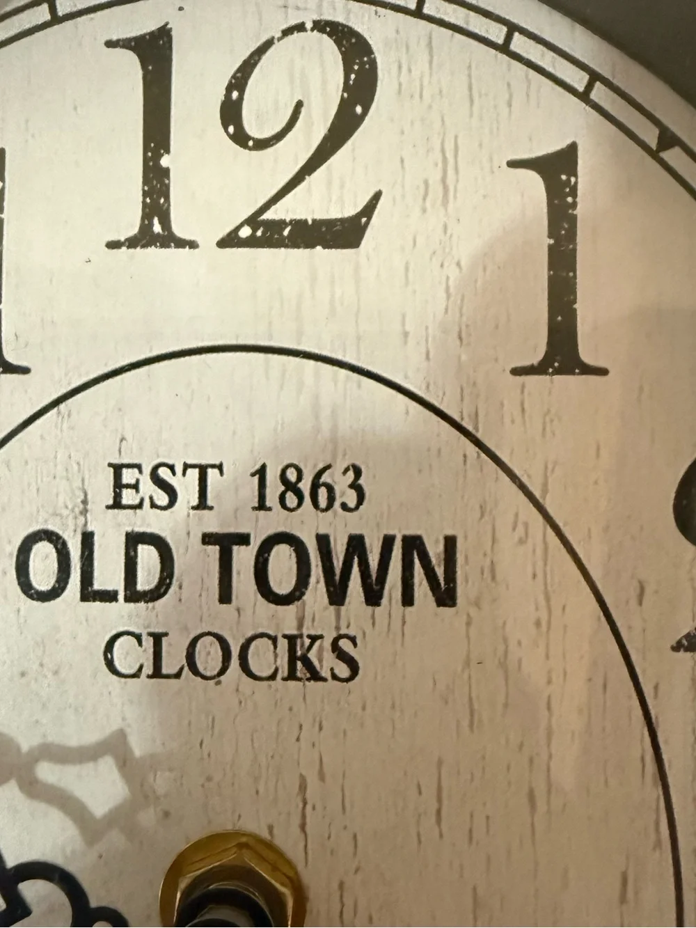 Vintage Old Town Clocks London Pocket Watch Style Wall Clock Rustic Decor